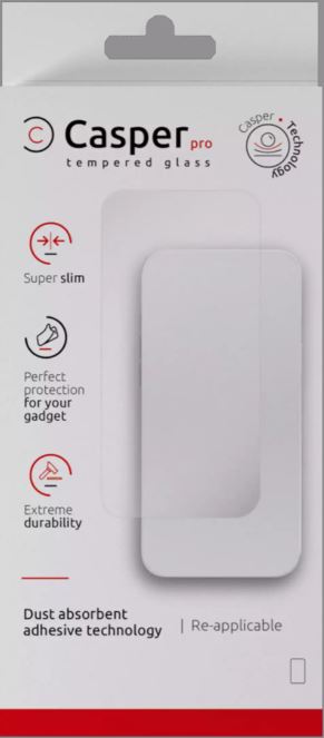 Casper Pro Tempered Glass Compatible For iPhone 16 Pro Max (Clear)
