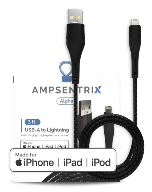 3 ft MFI Lightning To USB Type A Cable