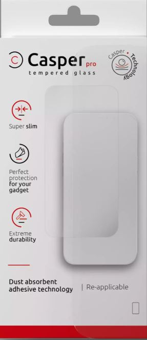 Casper Pro Tempered Glass Compatible For iPhone 16 Pro (Clear)